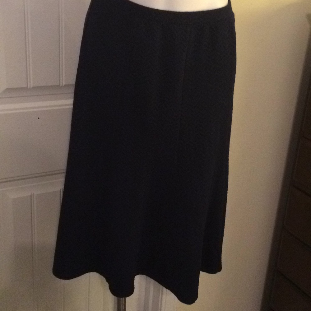 Navy, chevron skirt